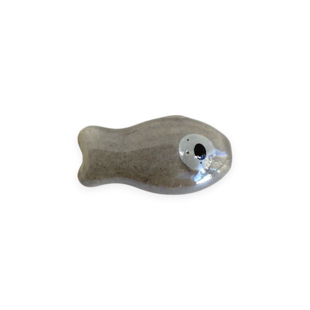 Pasador ojo turco nazar pez peces 19.5 mm porcelana / unidad12
