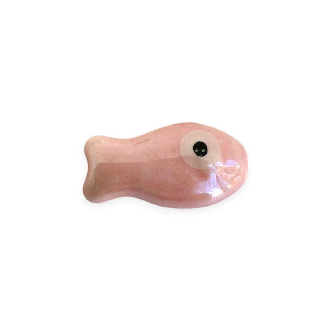 Pasador ojo turco nazar pez peces 19.5 mm porcelana / unidad11