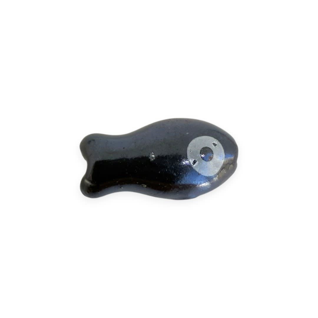 Pasador ojo turco nazar pez peces 19.5 mm porcelana / unidad10