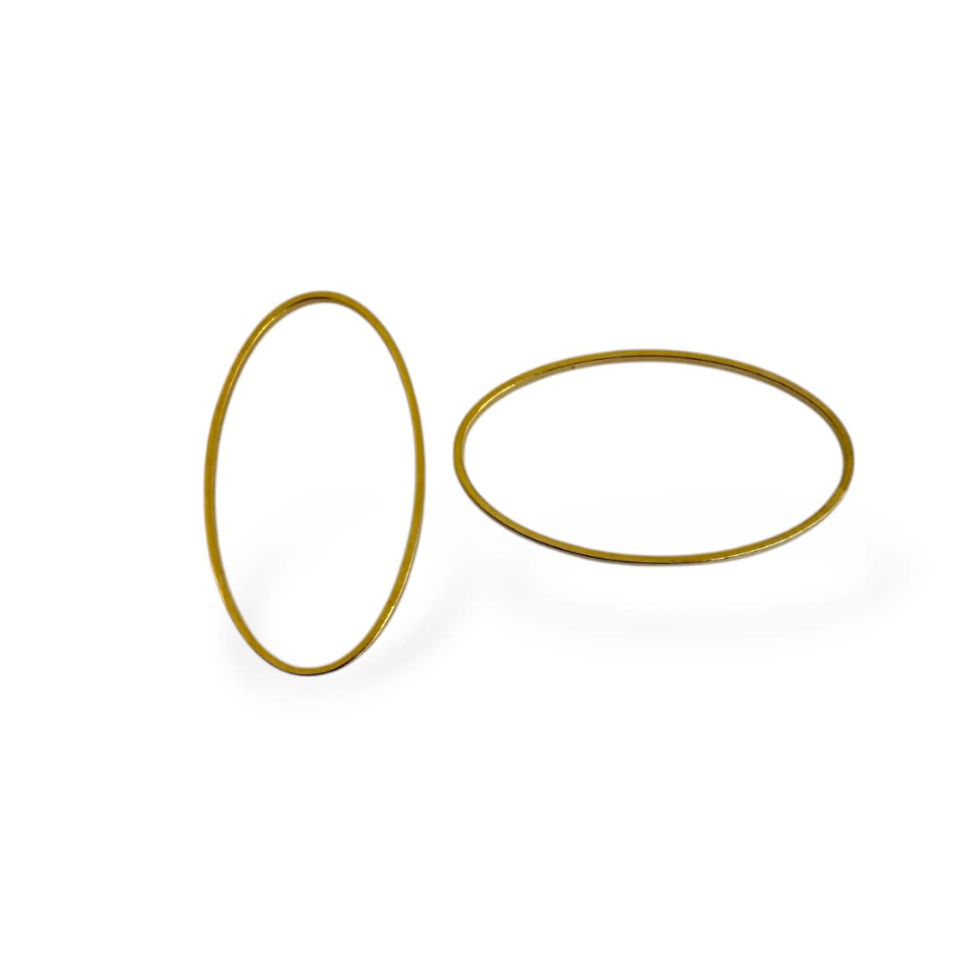 Figura cerrada óvalo hexágono gold-filled / unidad1