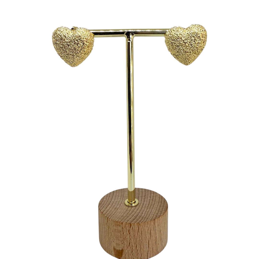 Aros topo maxi colgantes elegantes baño de oro / par3