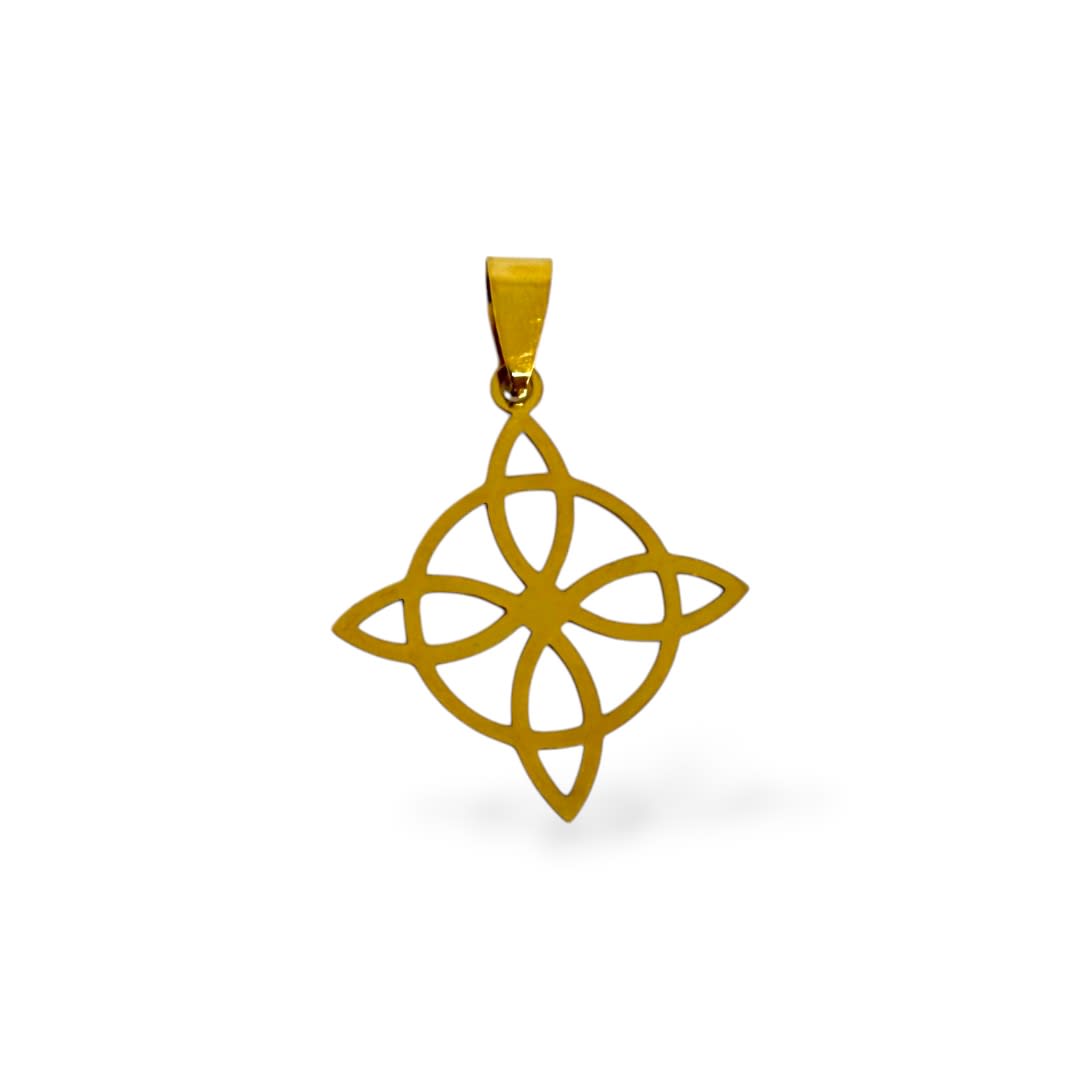 Dije colgante nudo de bruja acero 28 mm / unidad2