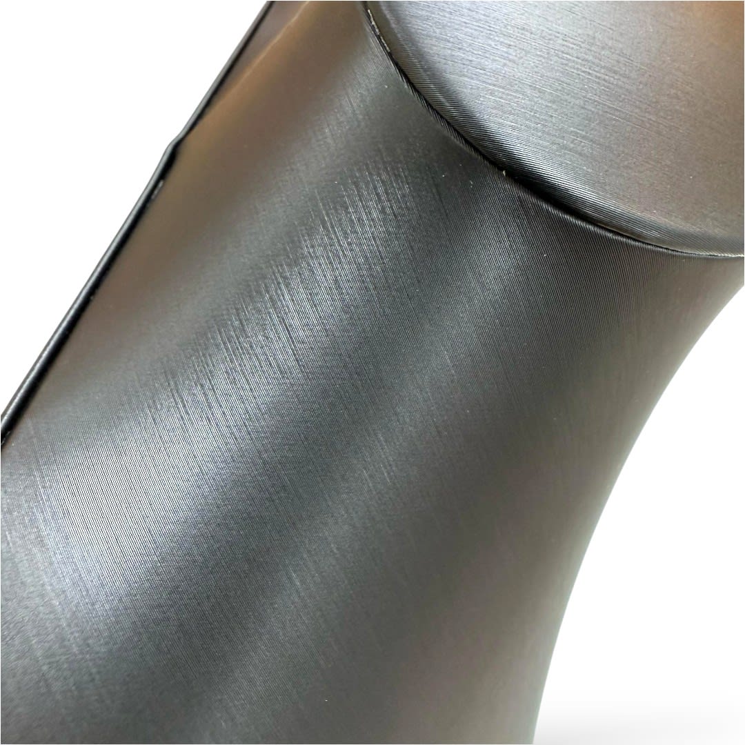 Exhibidor mostrario busto mediano 25 cm eco cuero negro / unidad4