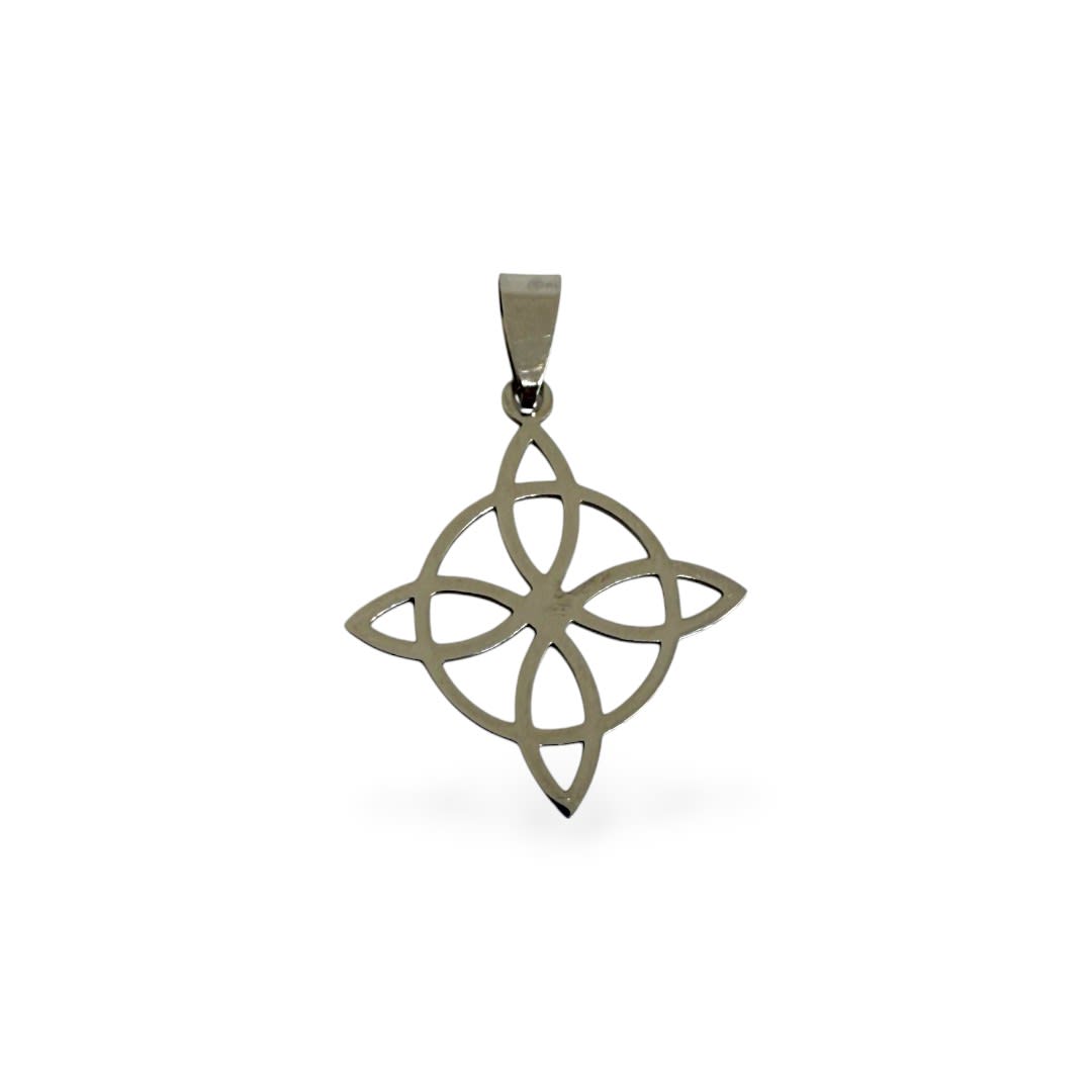 Dije colgante nudo de bruja acero 28 mm / unidad3