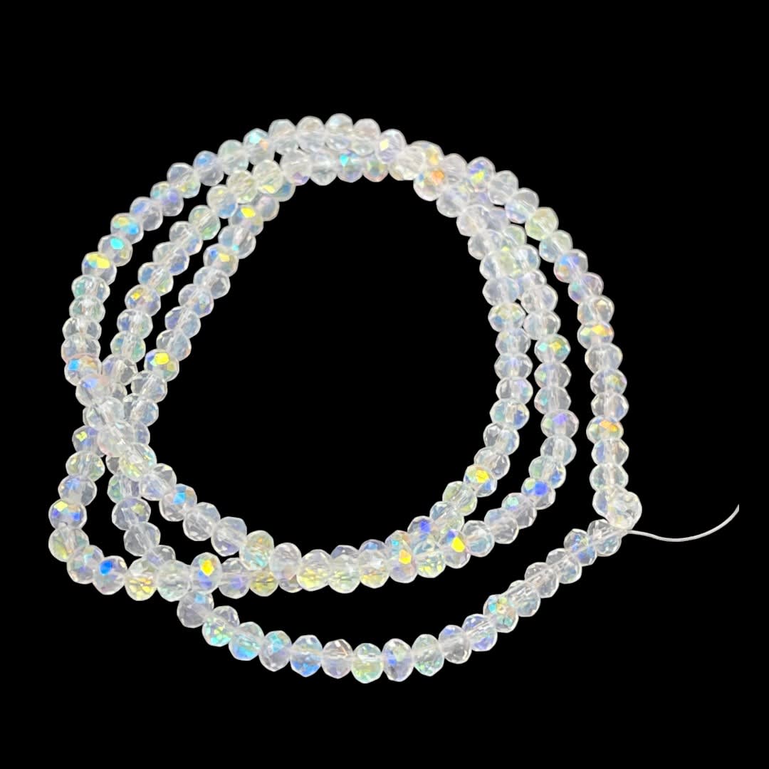 Sarta cristales 3 mm murano facetado Unicolor / tira13