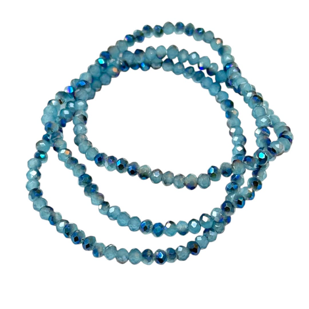 Sarta cristales 2 mm murano facetado combinado / tira6