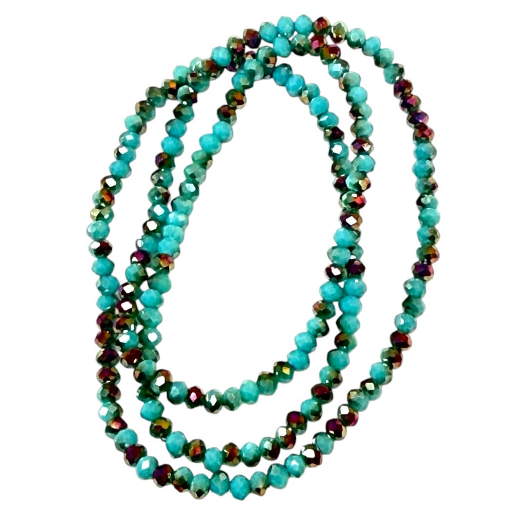 Sarta cristales 2 mm murano facetado combinado / tira5