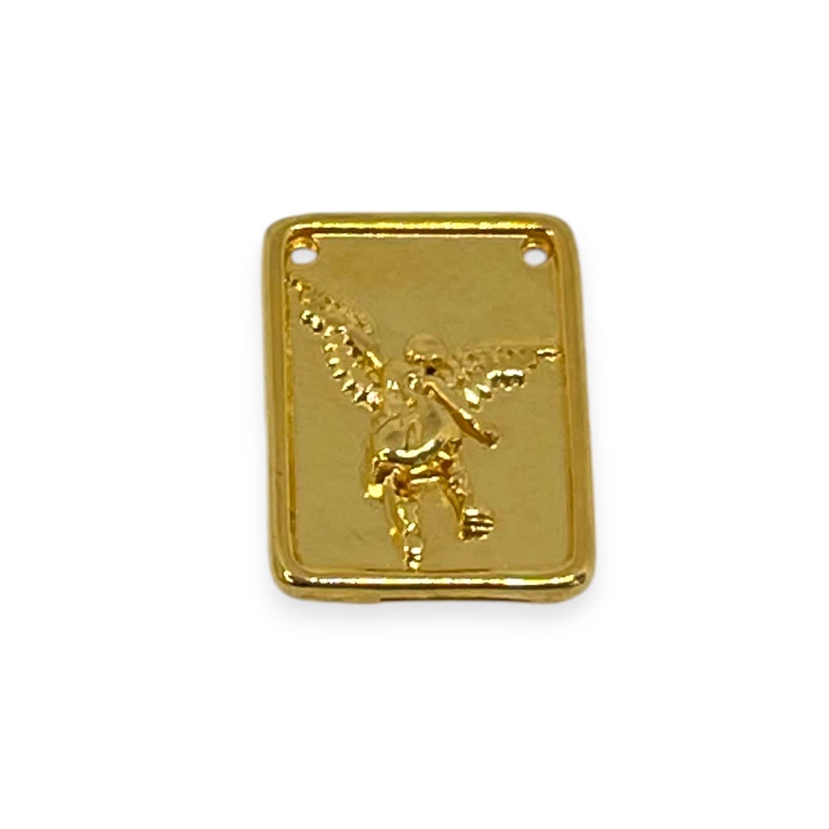 Dije escapulario religioso Virgen Cristo San Miguel baño de oro / unidad5