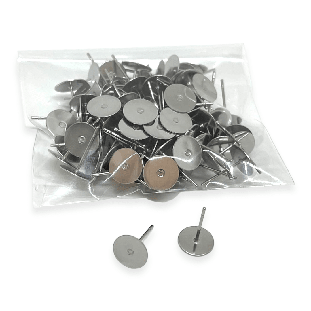 Base de aros 8 mm tipo topo acero / 50 pares1