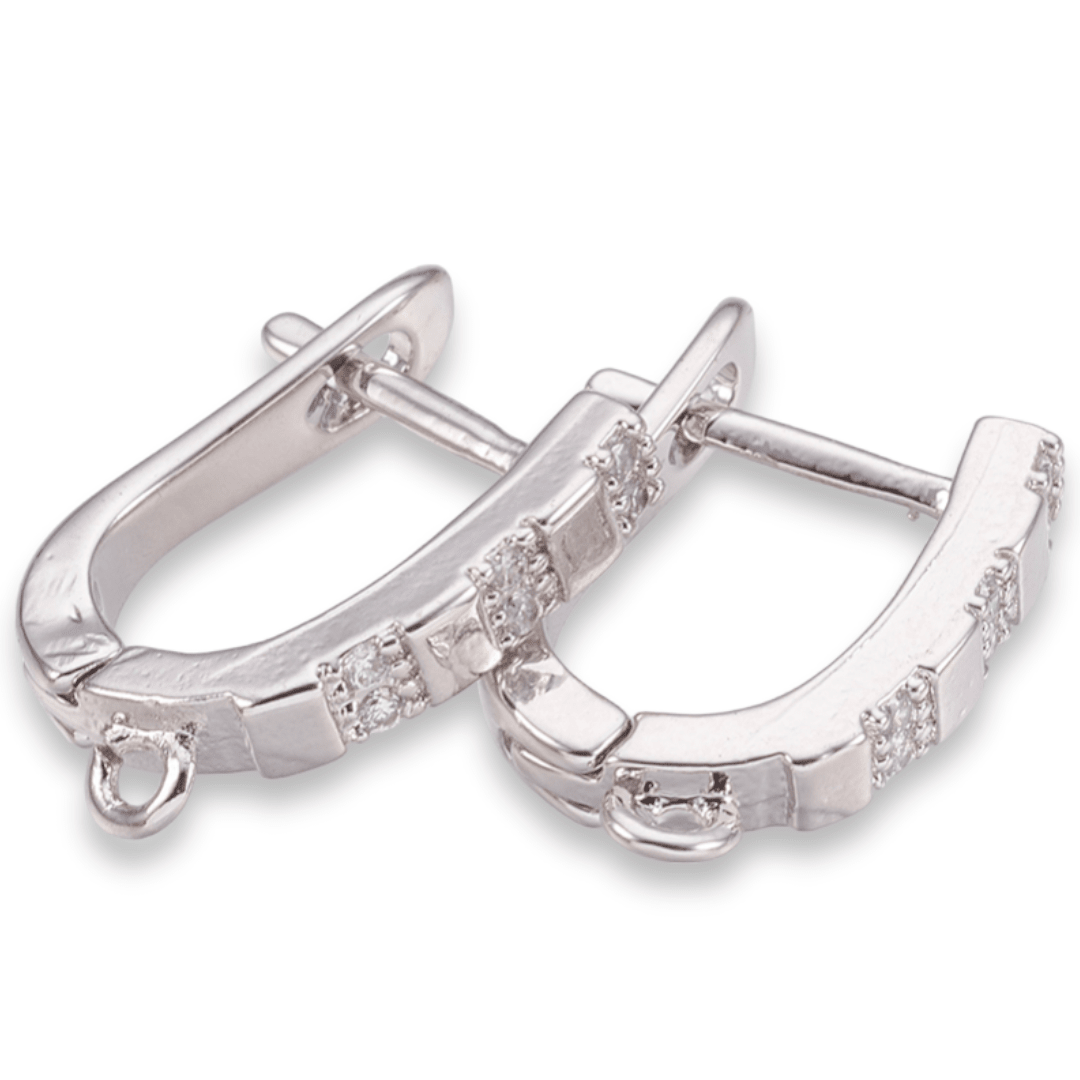 Base de aros catalán ovalada zircón / par2