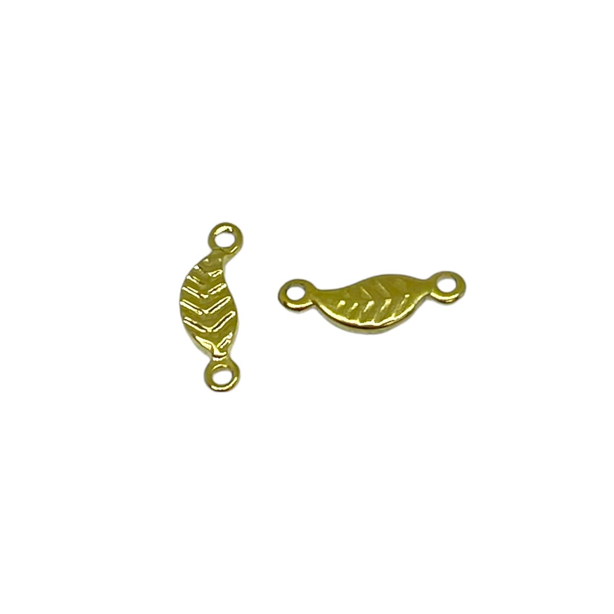 Dije conector mini corazón estrella cruz acero dorado / unidad9