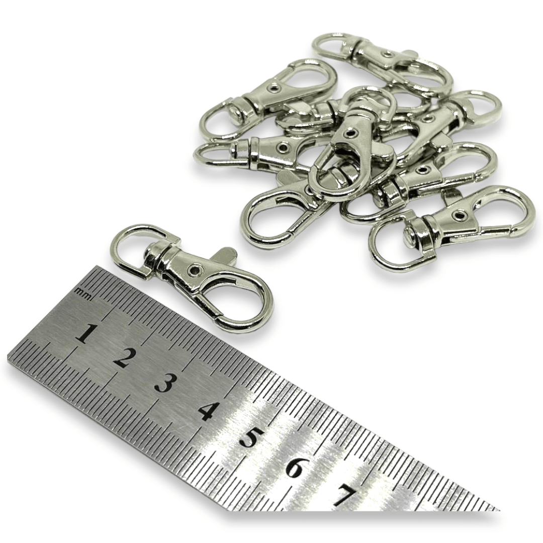 Mosquetones broche langosta con destorcedor / 10 uds5