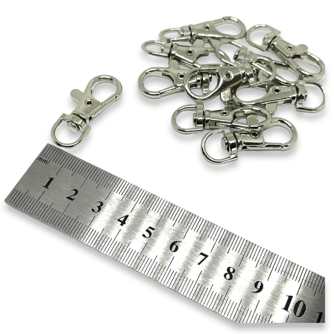Mosquetones broche langosta con destorcedor / 10 uds4