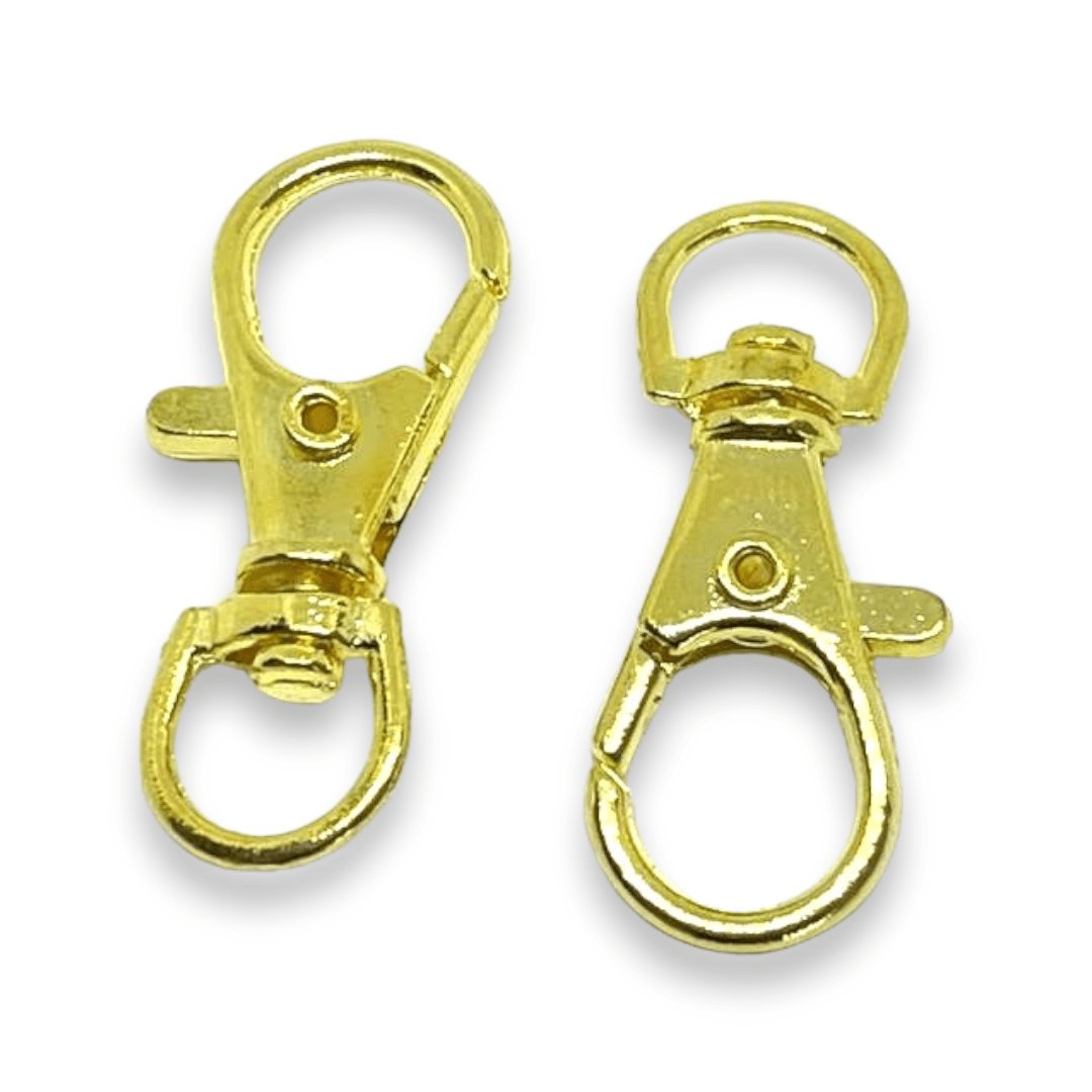 Mosquetones broche langosta con destorcedor / 10 uds2