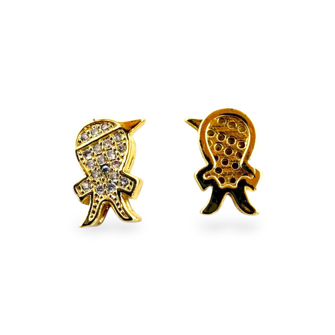 Dije pasador niña niño baño de oro / unidad3