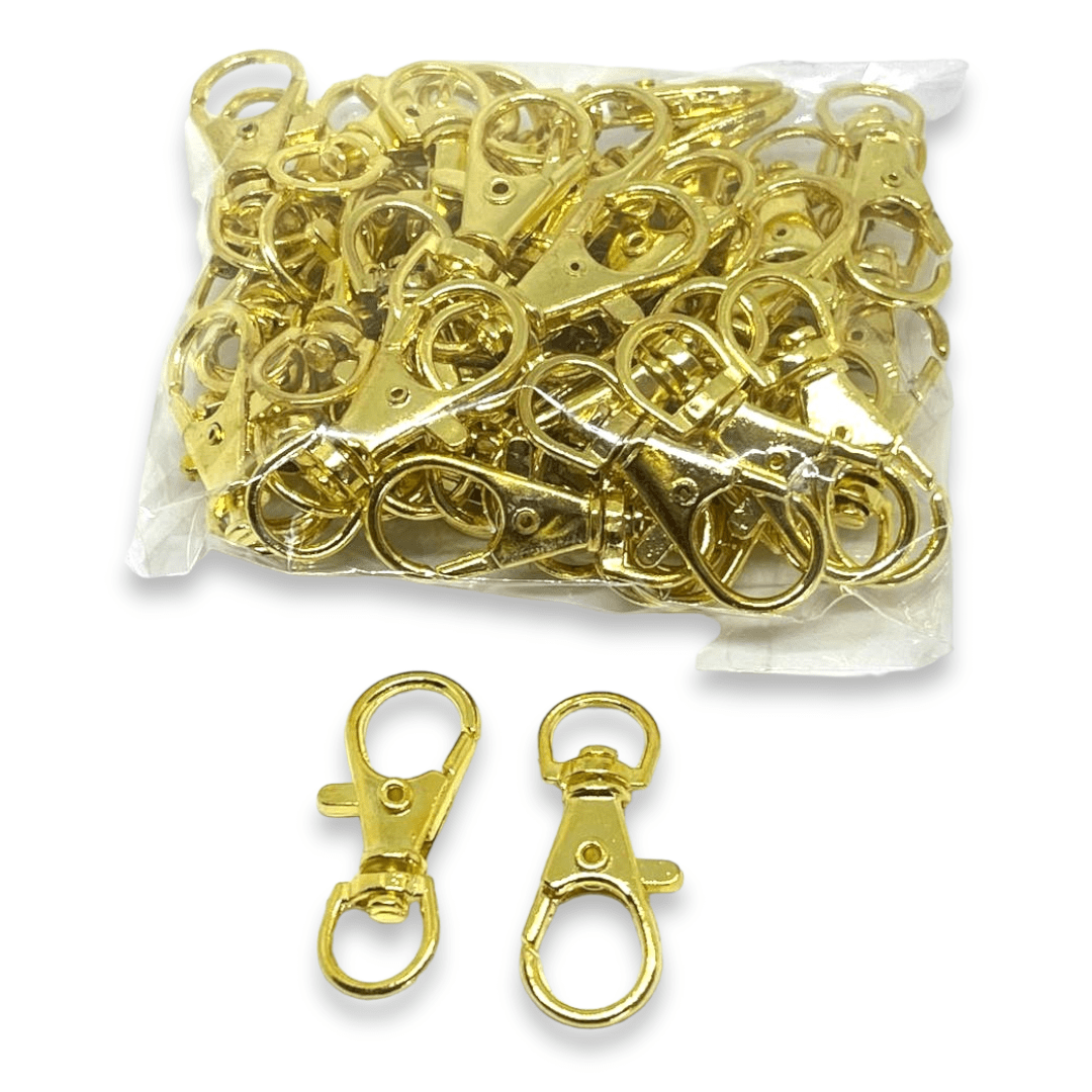 Mosquetones broche langosta con destorcedor / 50 uds1