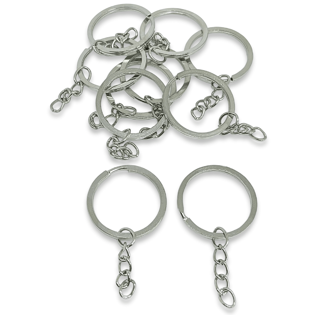 Argollas para llaveros 25 - 30 mm souvenir / 10 uds2
