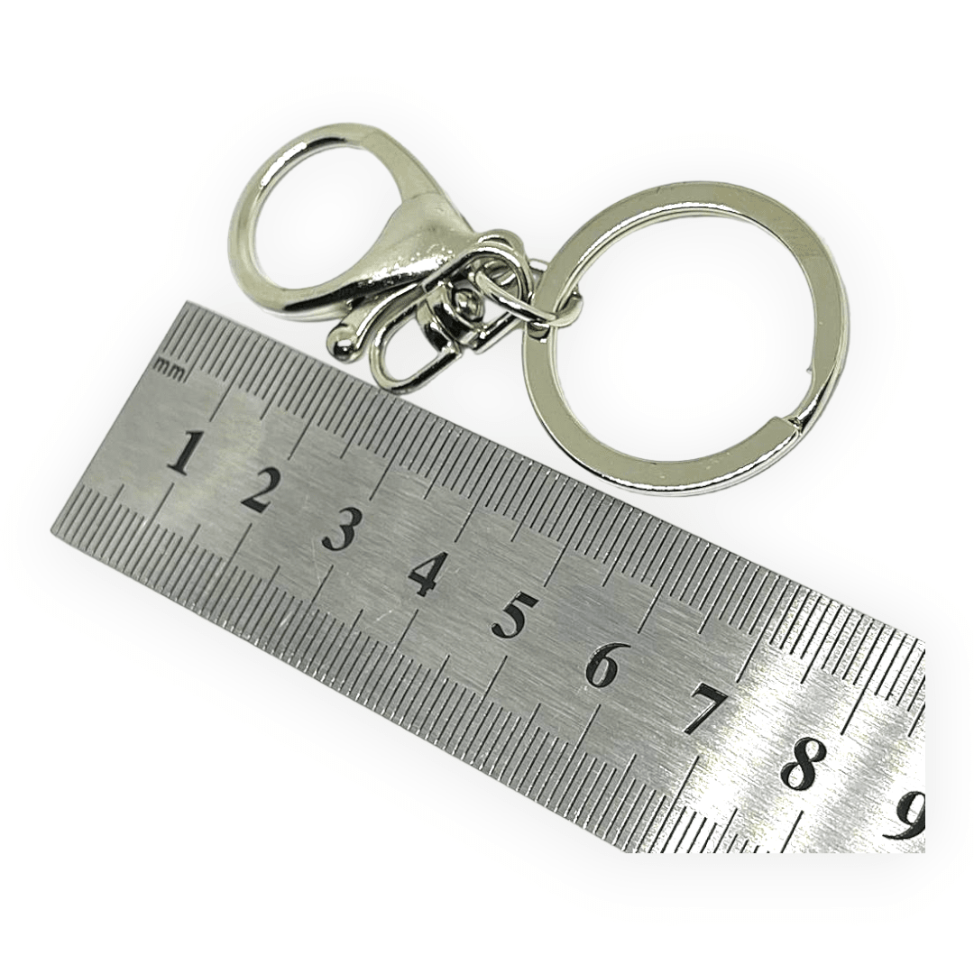 Mosquetones broche con destorcedor y llavero / 6 uds3