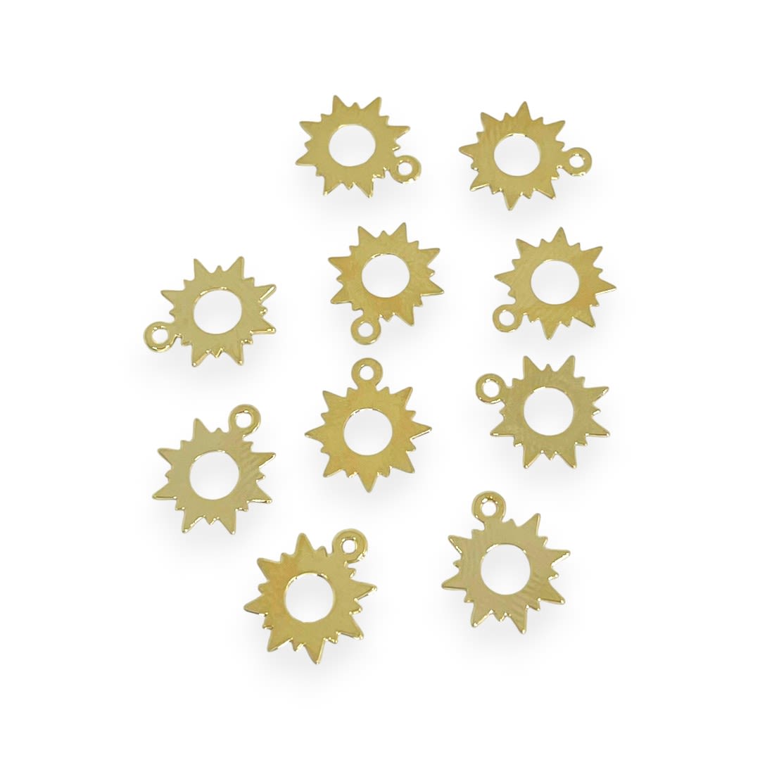 Mini dije sol 11x9 mm gold-filled / unidad2