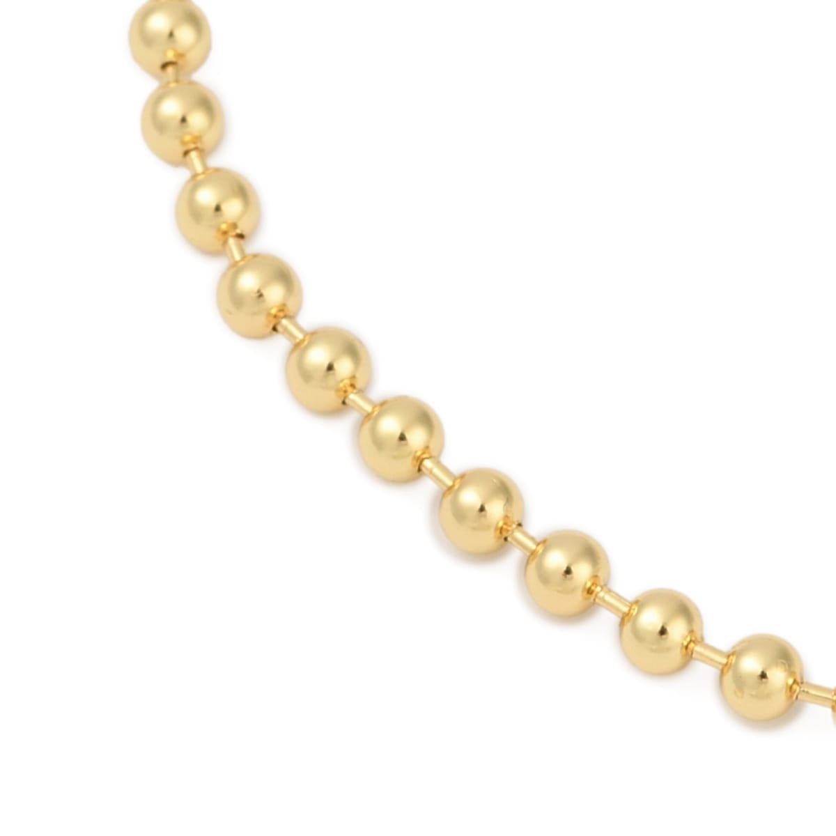 Cadena ajustable militar balin 3 mm baño de oro / unidad3