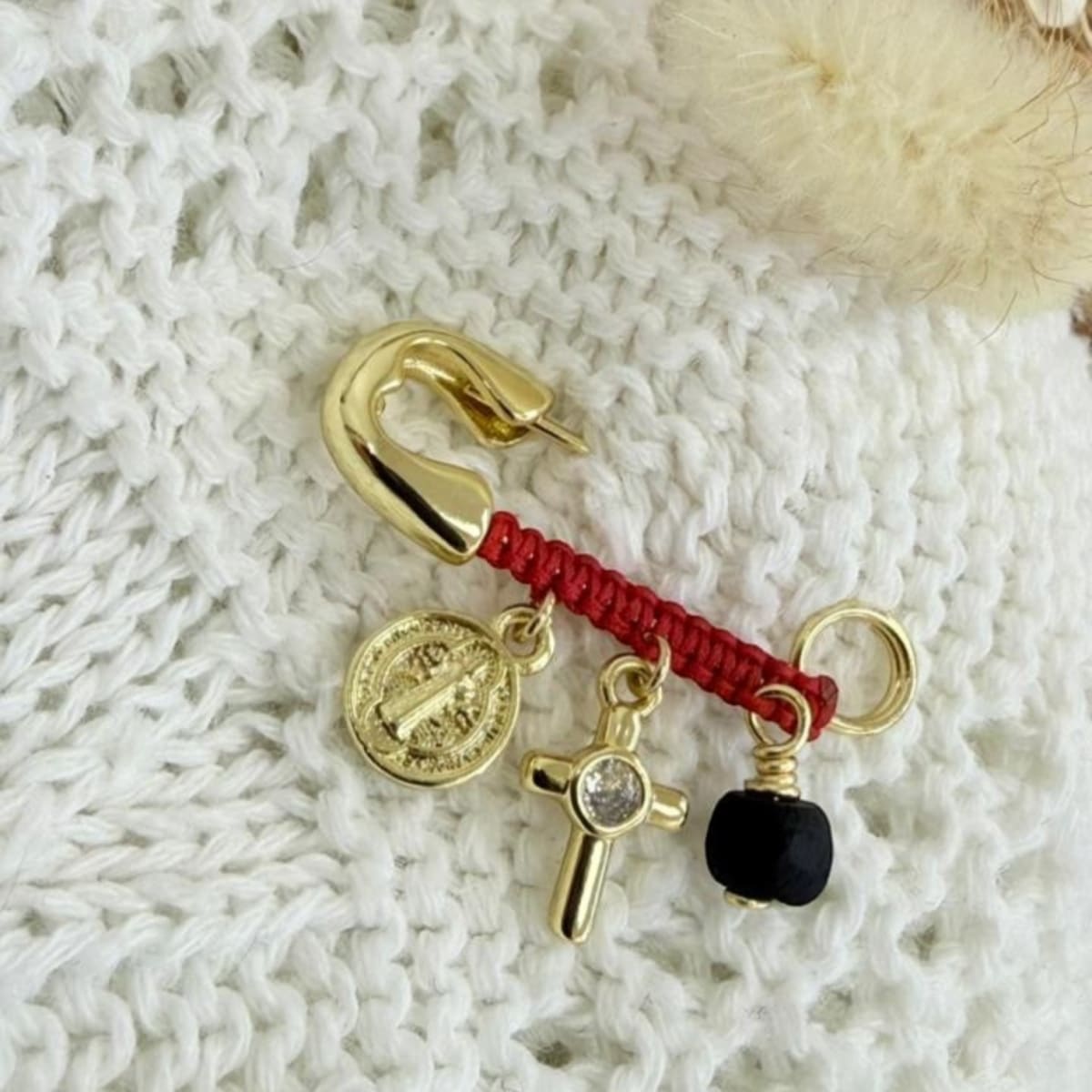 Broche de seguridad alpita tejido san benito protección bebé / unidad2