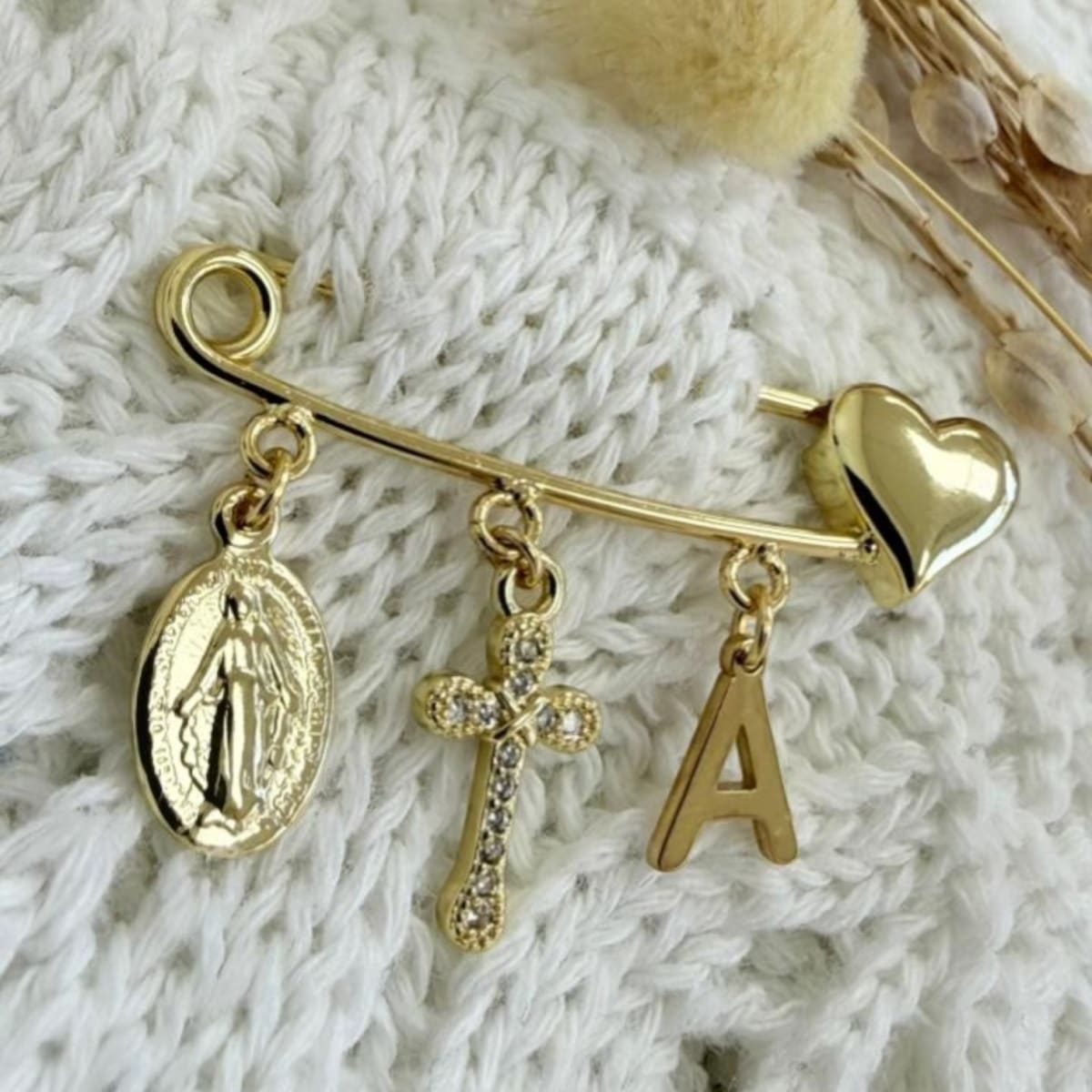 Broche de seguridad alpita protección bebé Virgen Inicial / unidad2