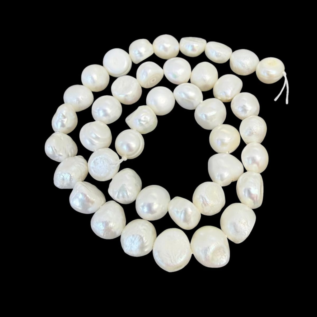 Sarta abalorios cuentas perla natural cultivada / tira2