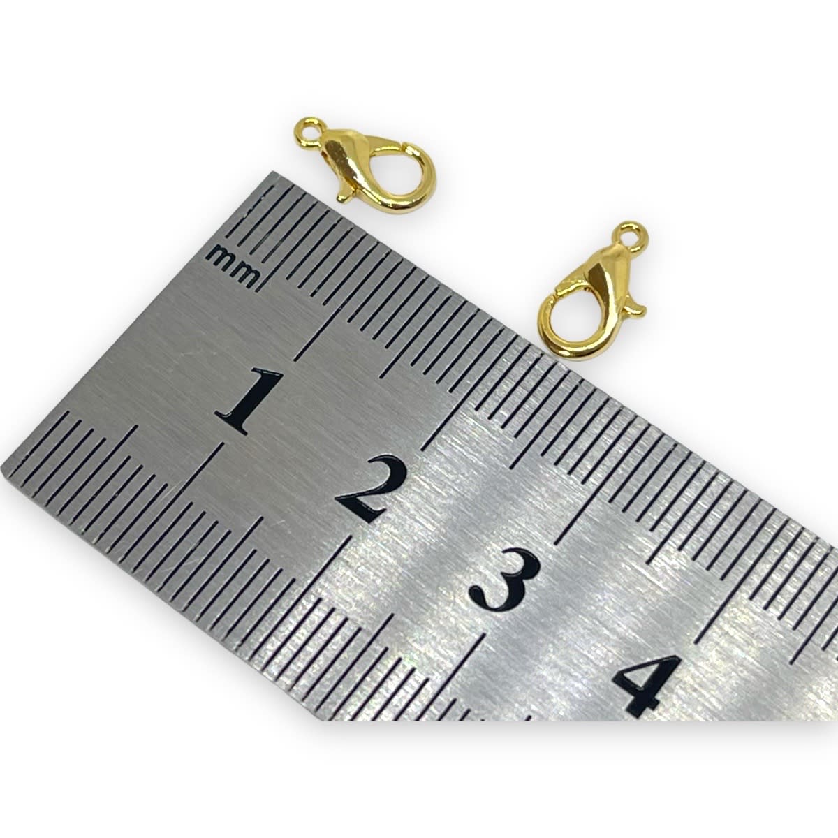 Broche pico loro 9 mm baño de oro / unidad3