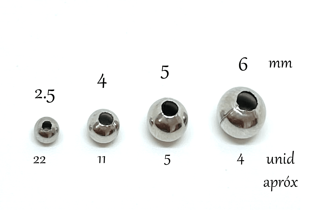 Balines de acero plateado / gramo2