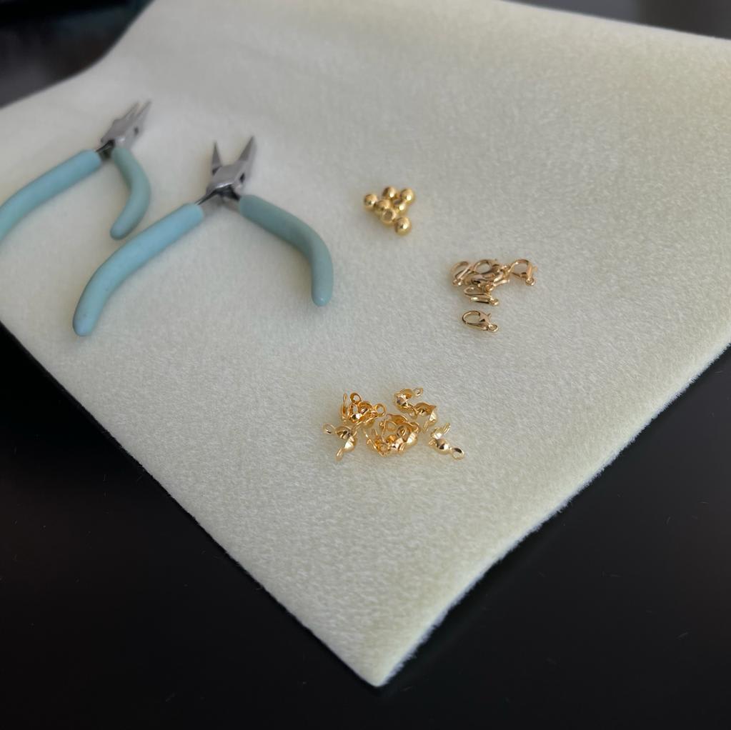 Tapete de trabajo para bisutería de terciopelo / unidad1