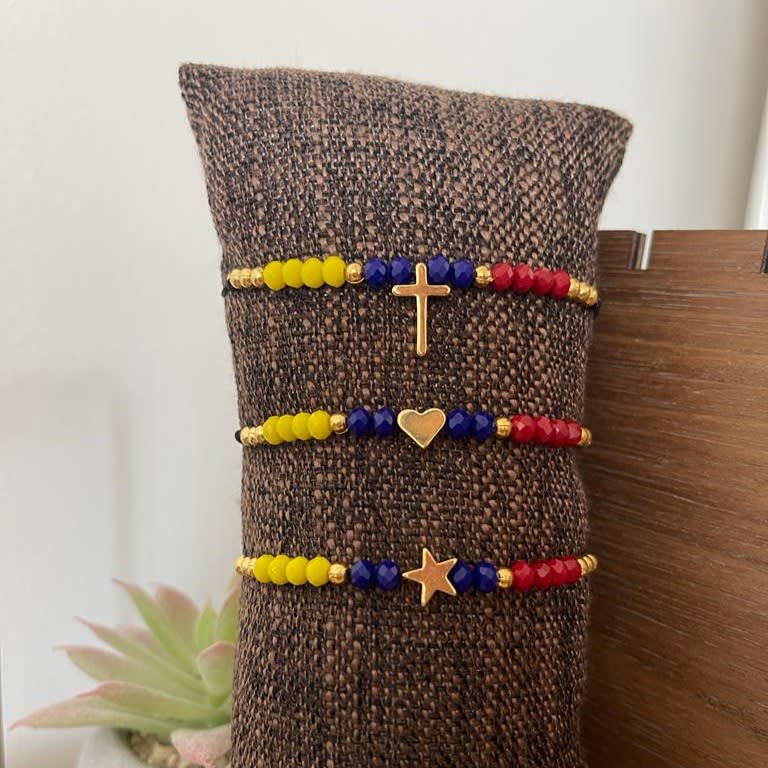 Pulsera tricolor venezuela ajustable VTE / unidad1