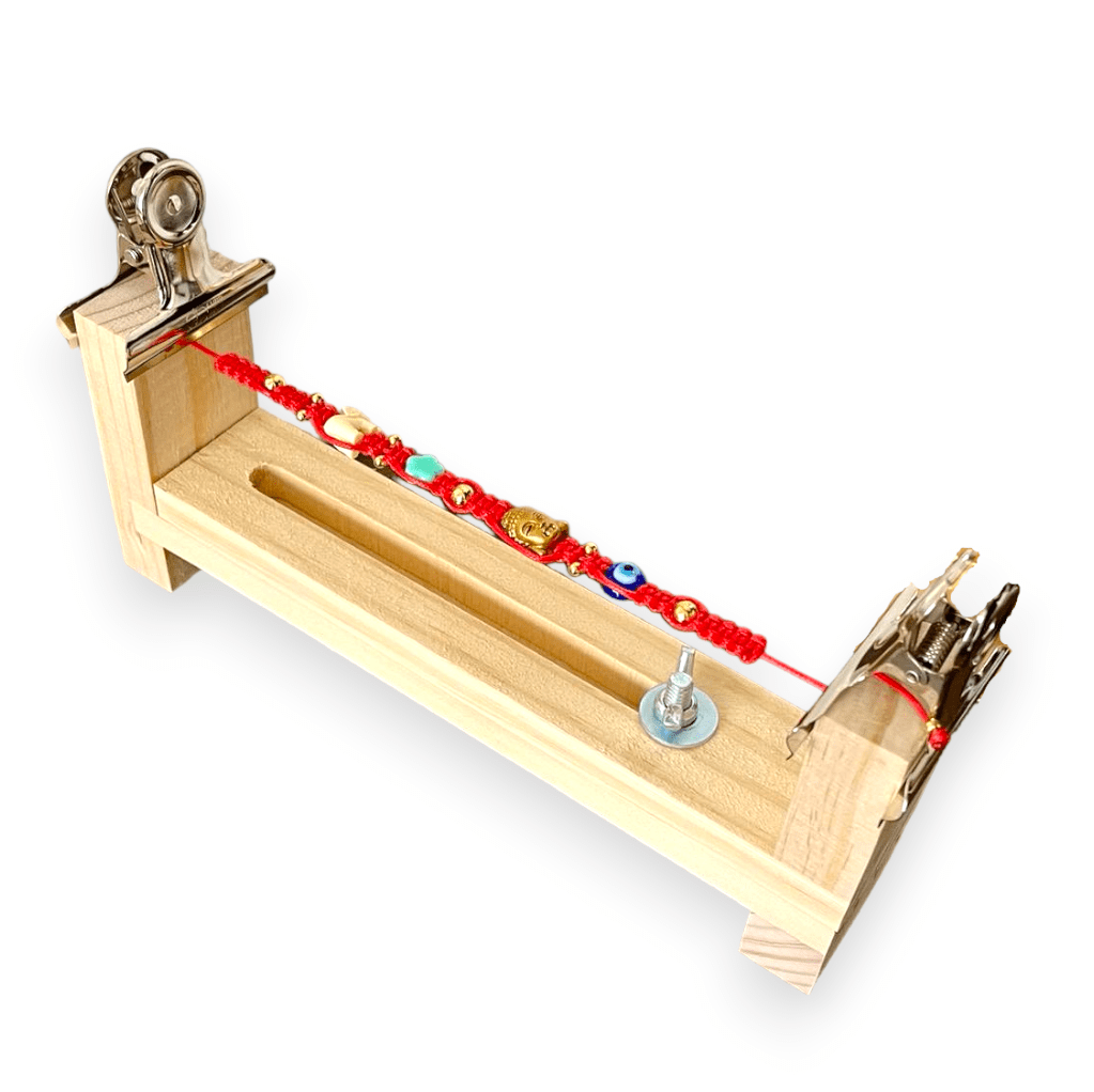 Telar de madera para tejer macramé mostacilla miyuki / unidad1