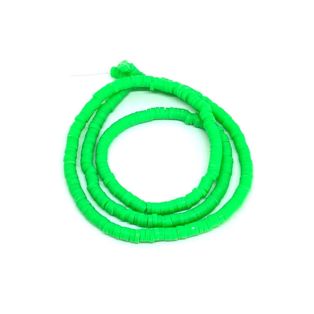 Sarta cuentas disco arcilla polimérica fimo 3-4 mm / tira7