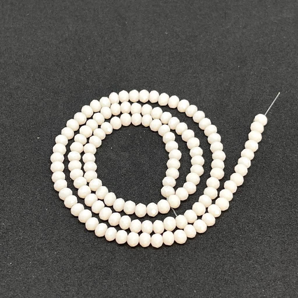 Sarta cristales 3 mm murano facetado Unicolor / tira2