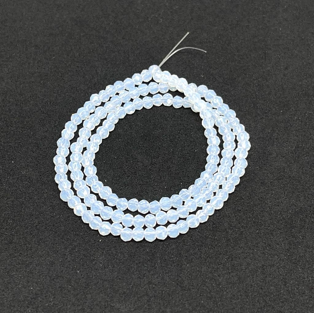 Sarta cristales 3 mm murano facetado Unicolor / tira3