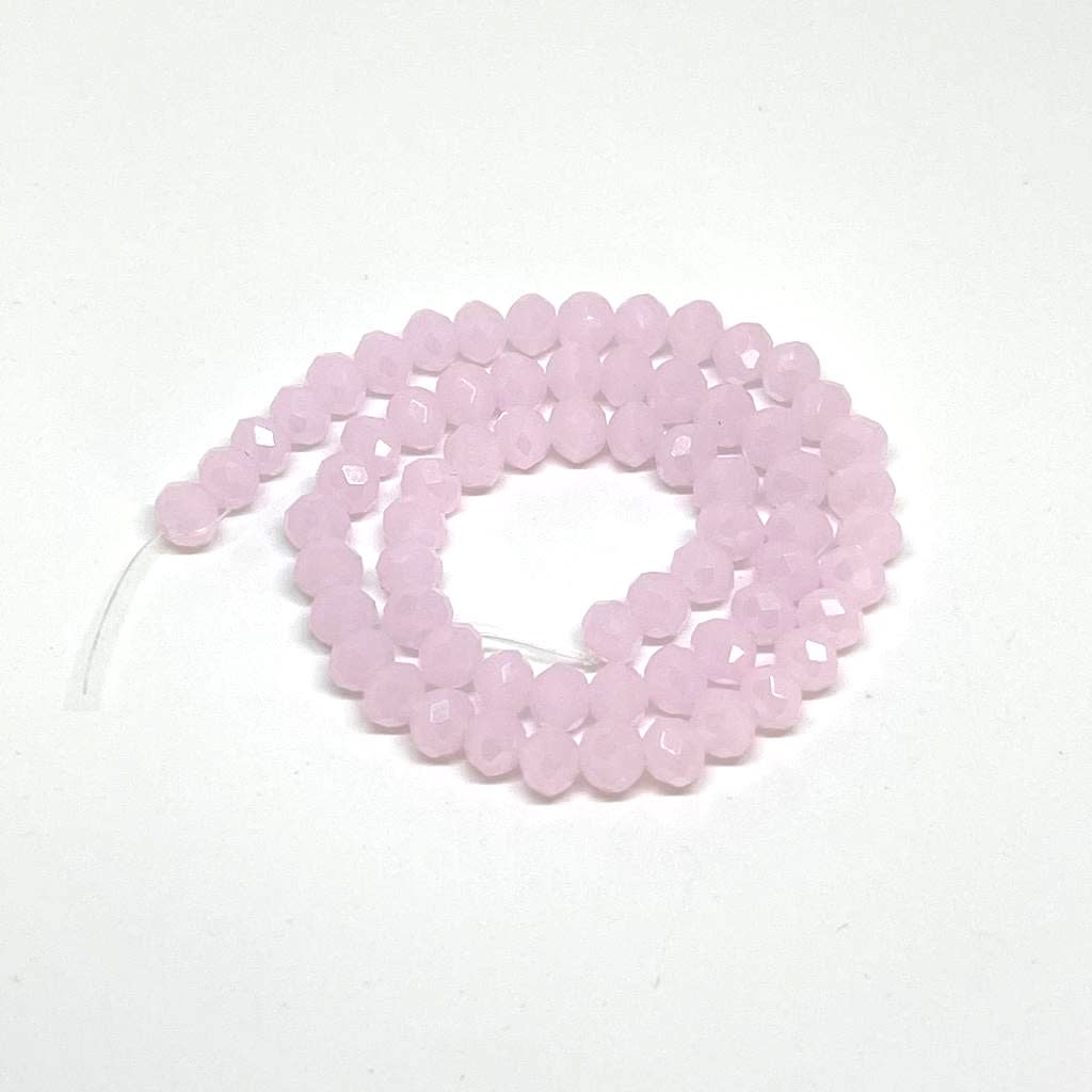 Sarta cristales 6 mm murano facetado unicolor / tira5