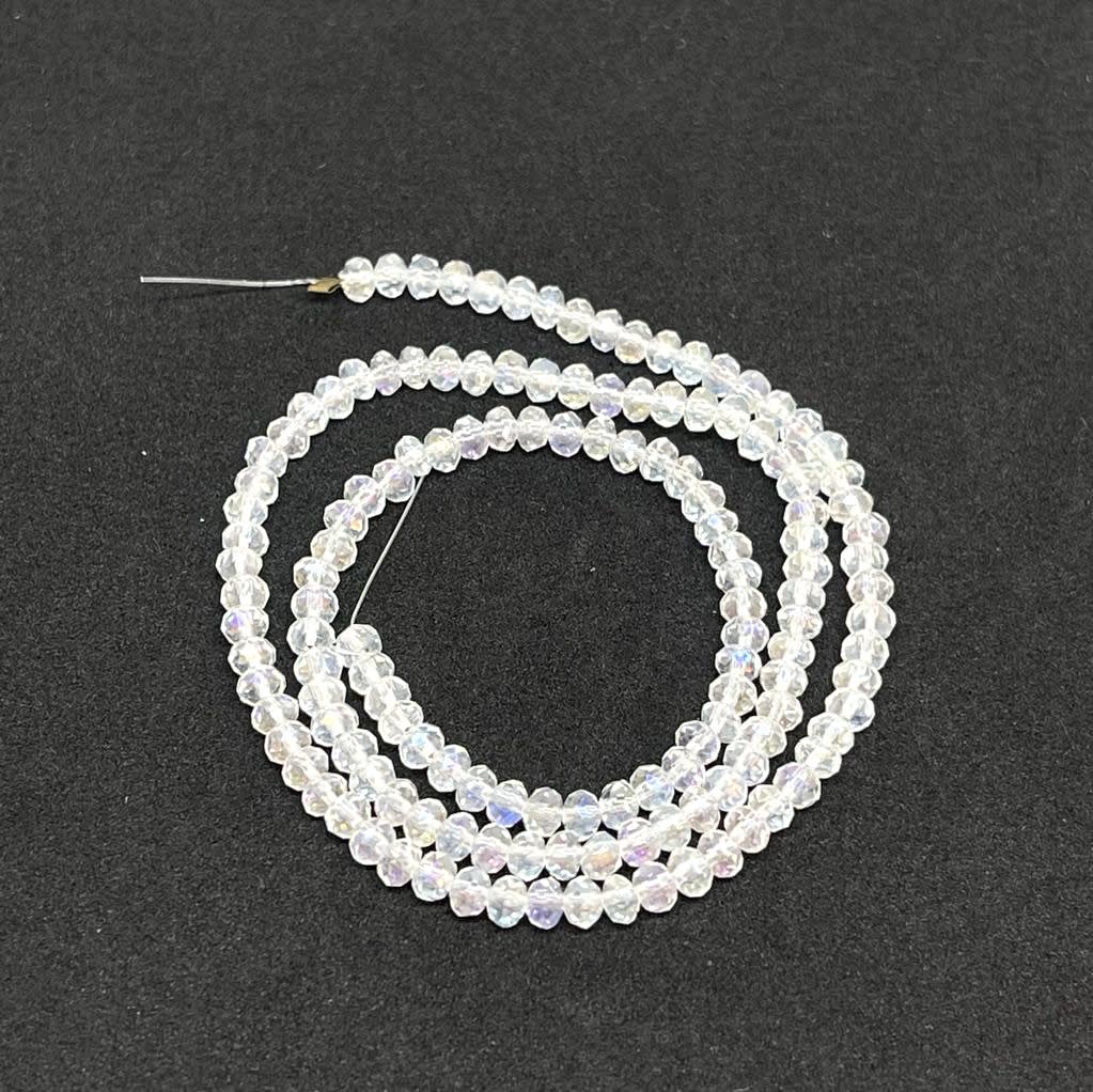 Sarta cristales 3 mm murano facetado Unicolor / tira10