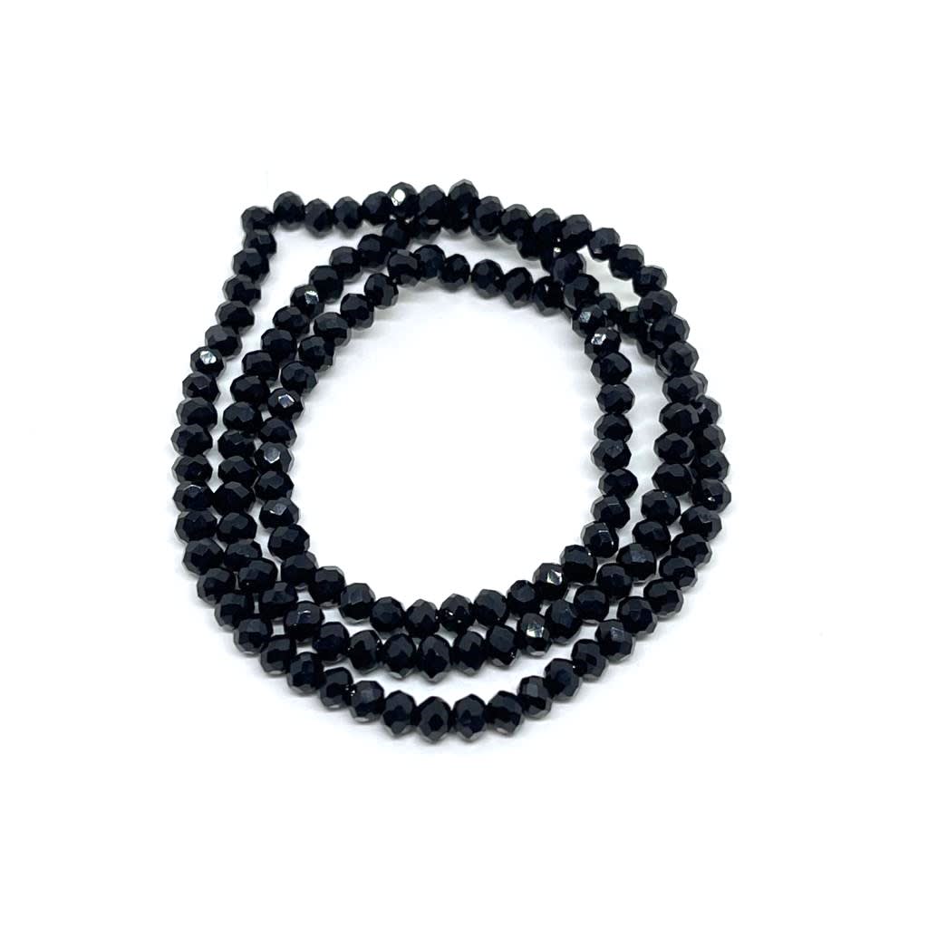 Sarta cristales 3 mm murano facetado Unicolor / tira7