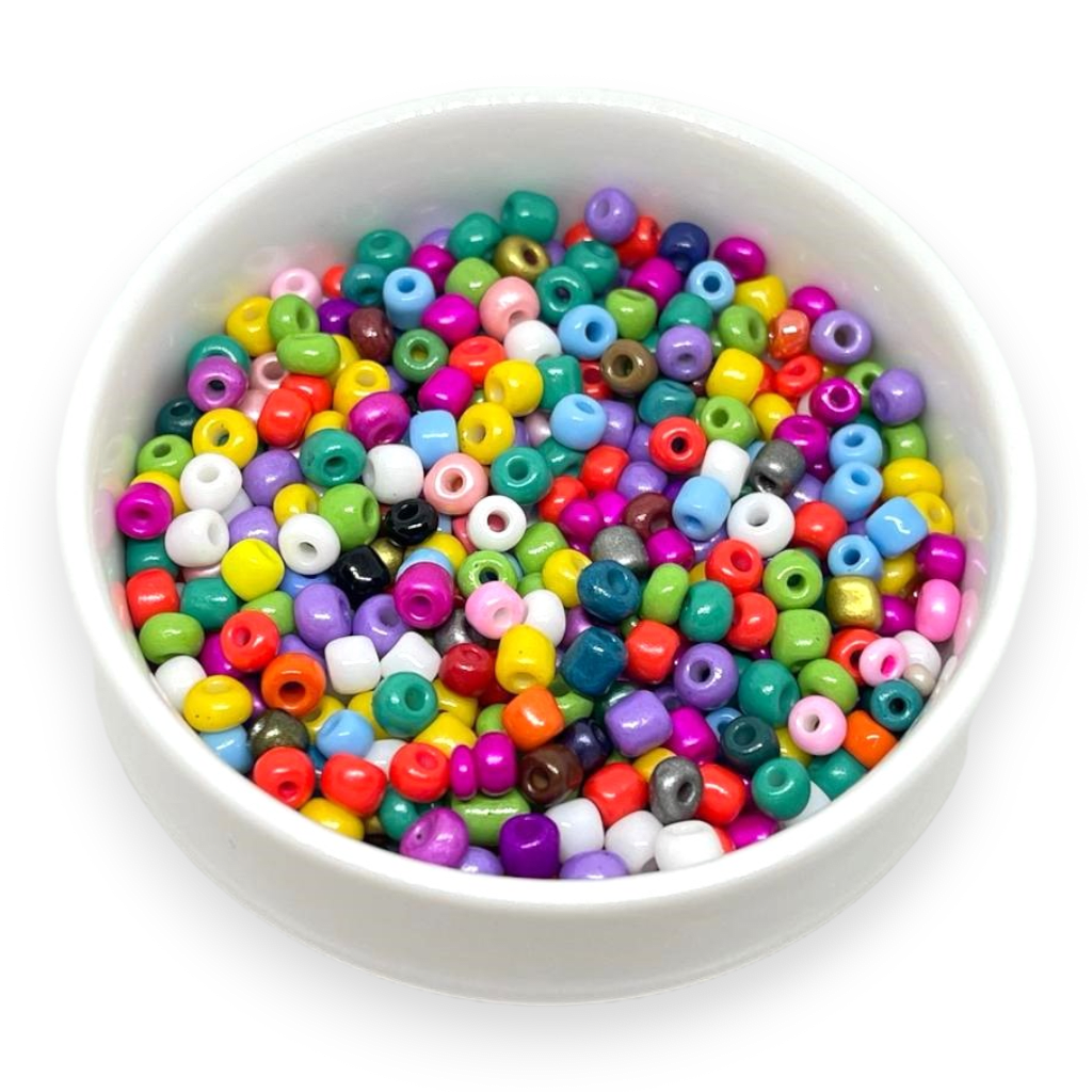 Mostacilla China cuentas multicolor / 30 gramos3