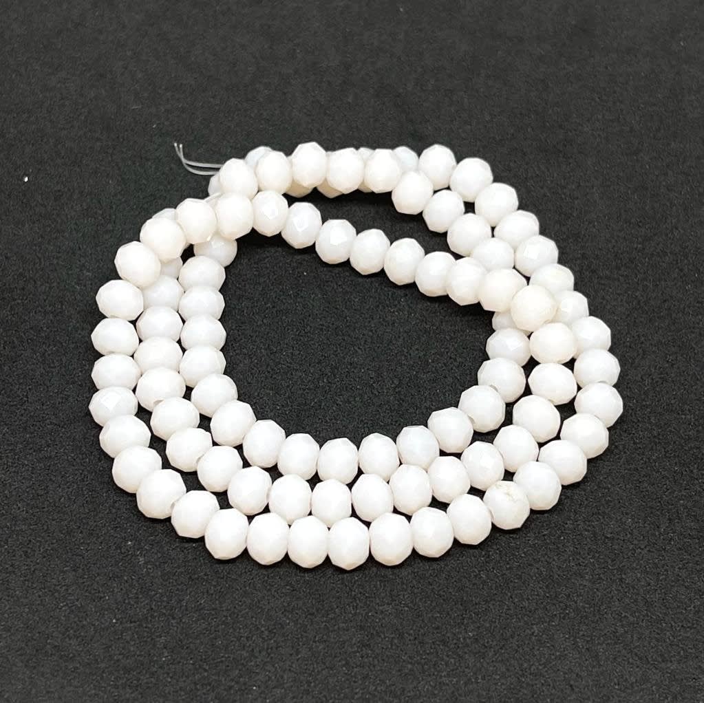 Sarta cristales 6 mm murano facetado unicolor / tira8