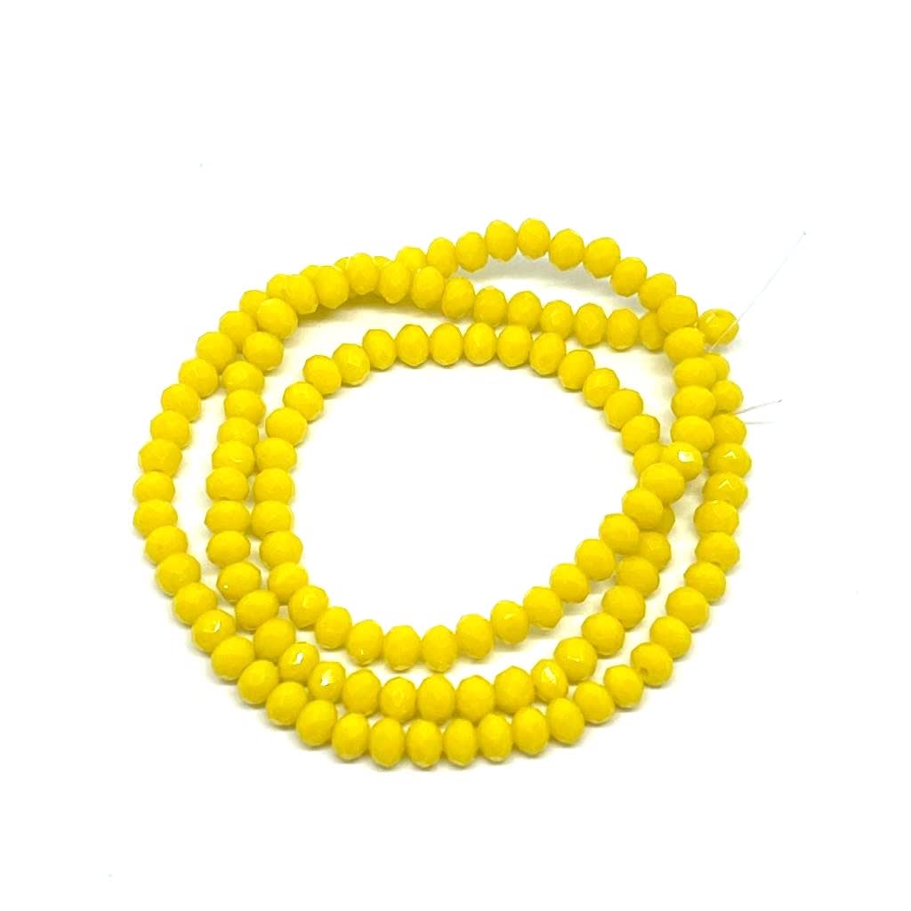 Sarta cristales 3 mm murano facetado Unicolor / tira11