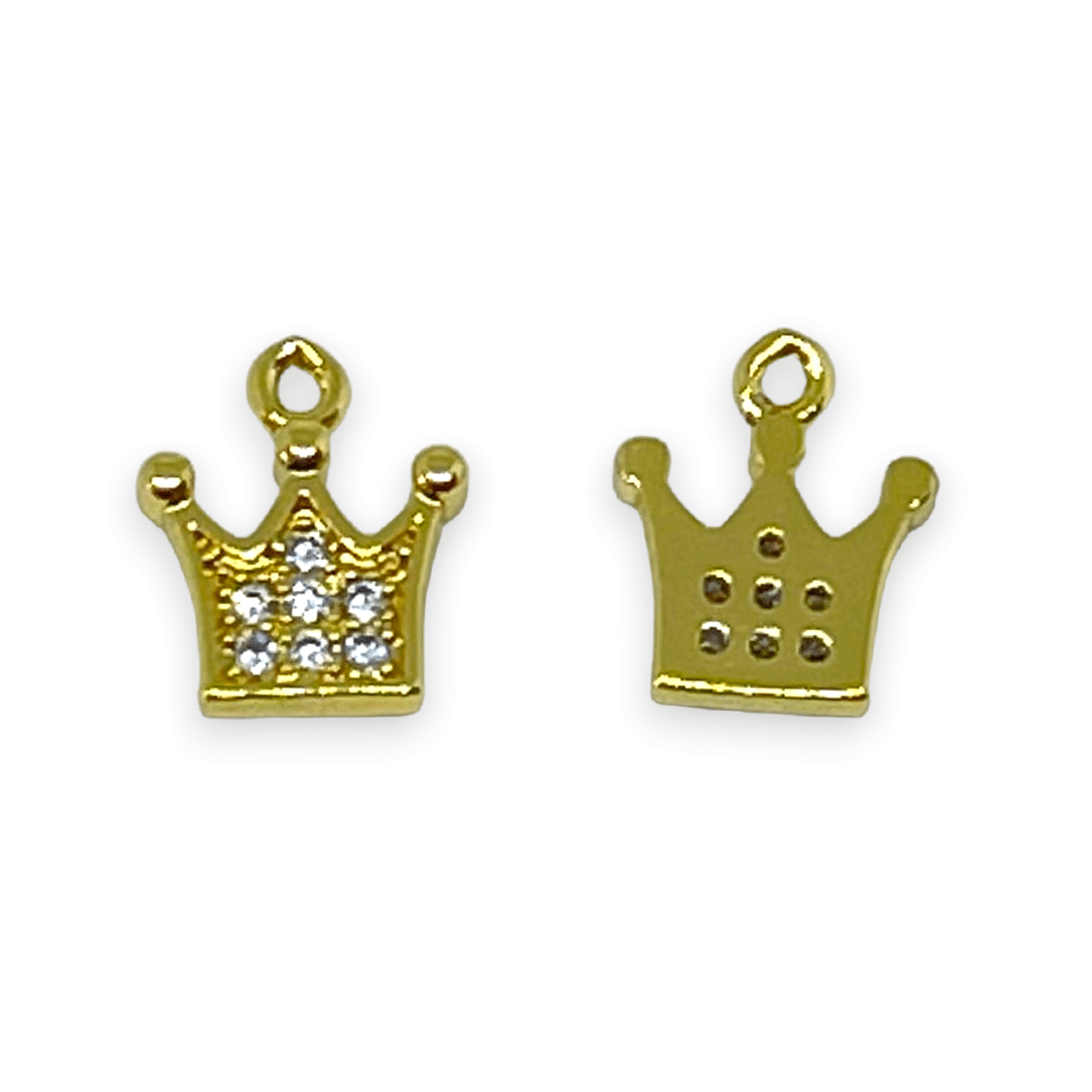 Dije colgante mini baño de oro zircón / unidad5