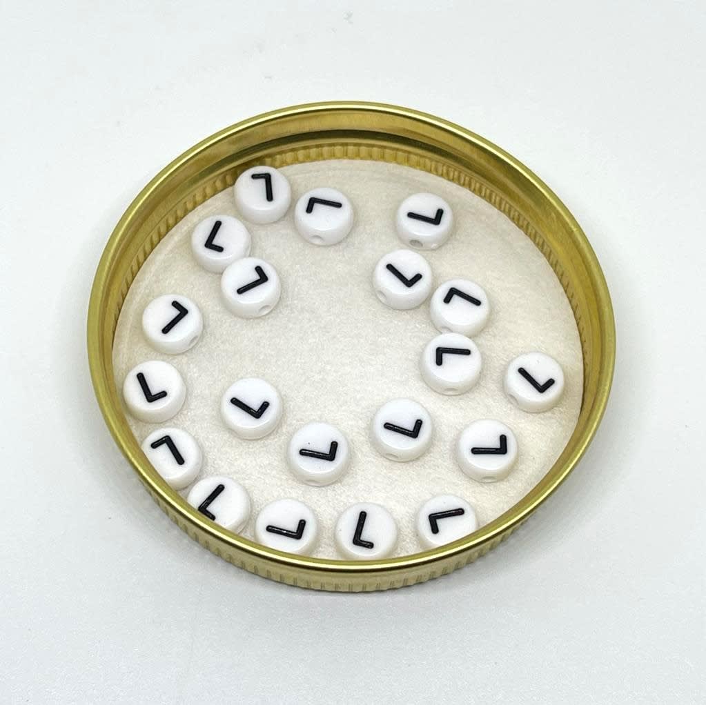 Letras plásticas redonda abecedario / 40 uds13