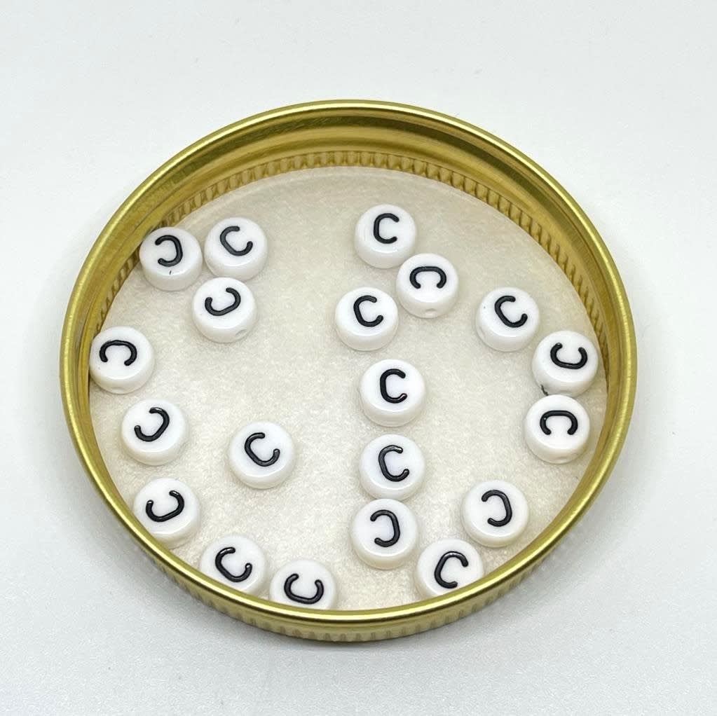 Letras plásticas redonda abecedario / 40 uds4