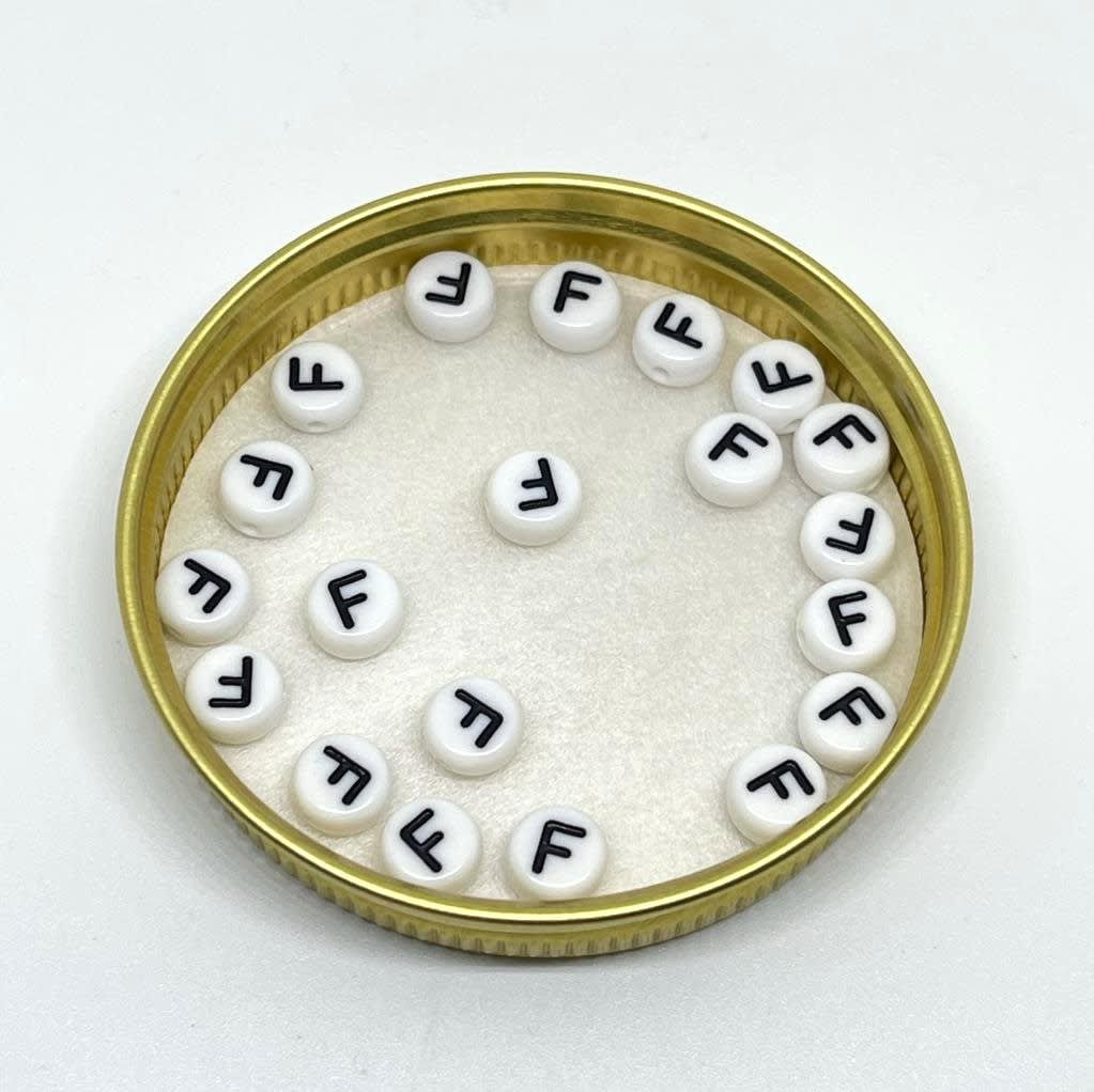 Letras plásticas redonda abecedario / 40 uds7