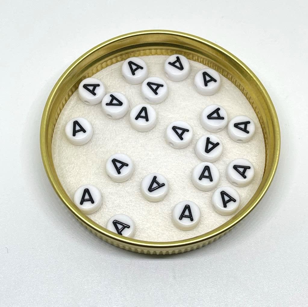 Letras plásticas redonda abecedario / 40 uds17