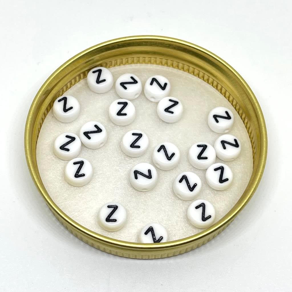 Letras plásticas redonda abecedario / 40 uds27