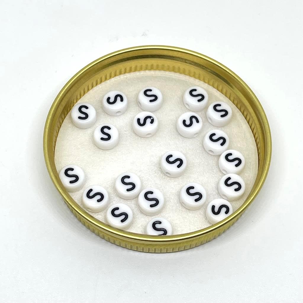 Letras plásticas redonda abecedario / 40 uds20