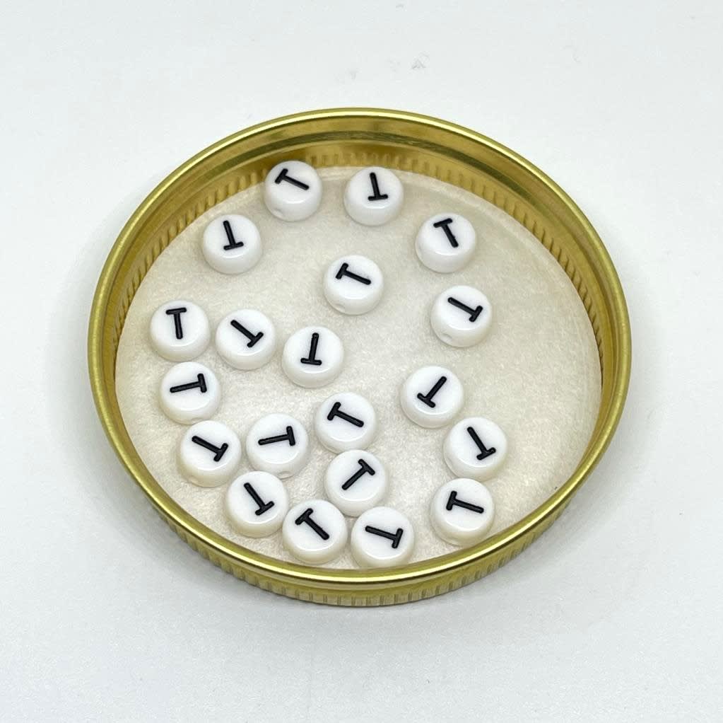 Letras plásticas redonda abecedario / 40 uds21