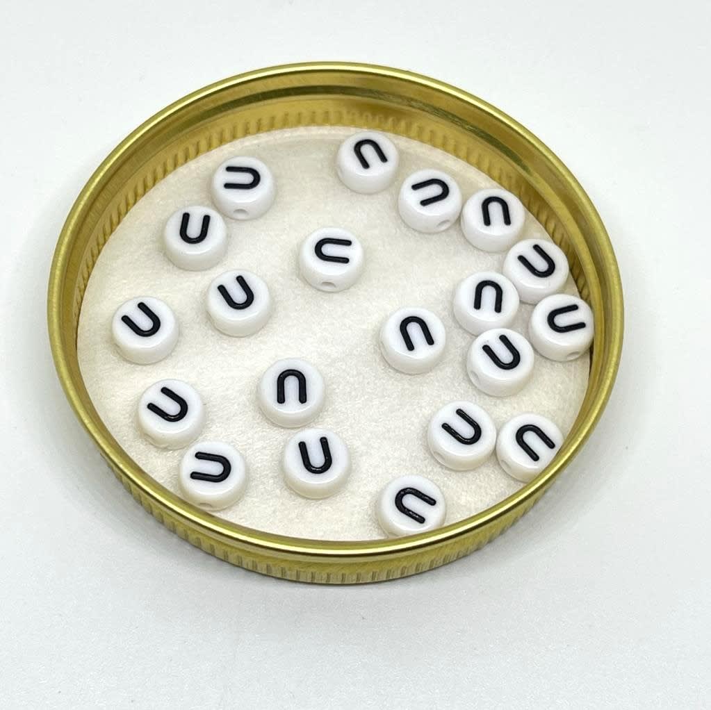 Letras plásticas redonda abecedario / 40 uds22